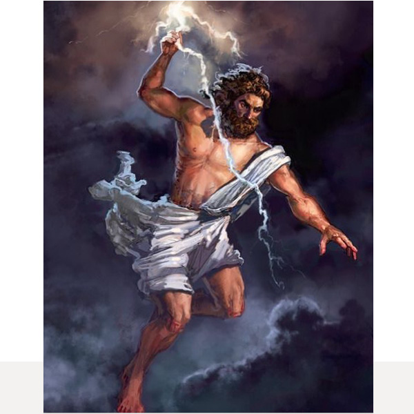 Zeus god of storm and sky