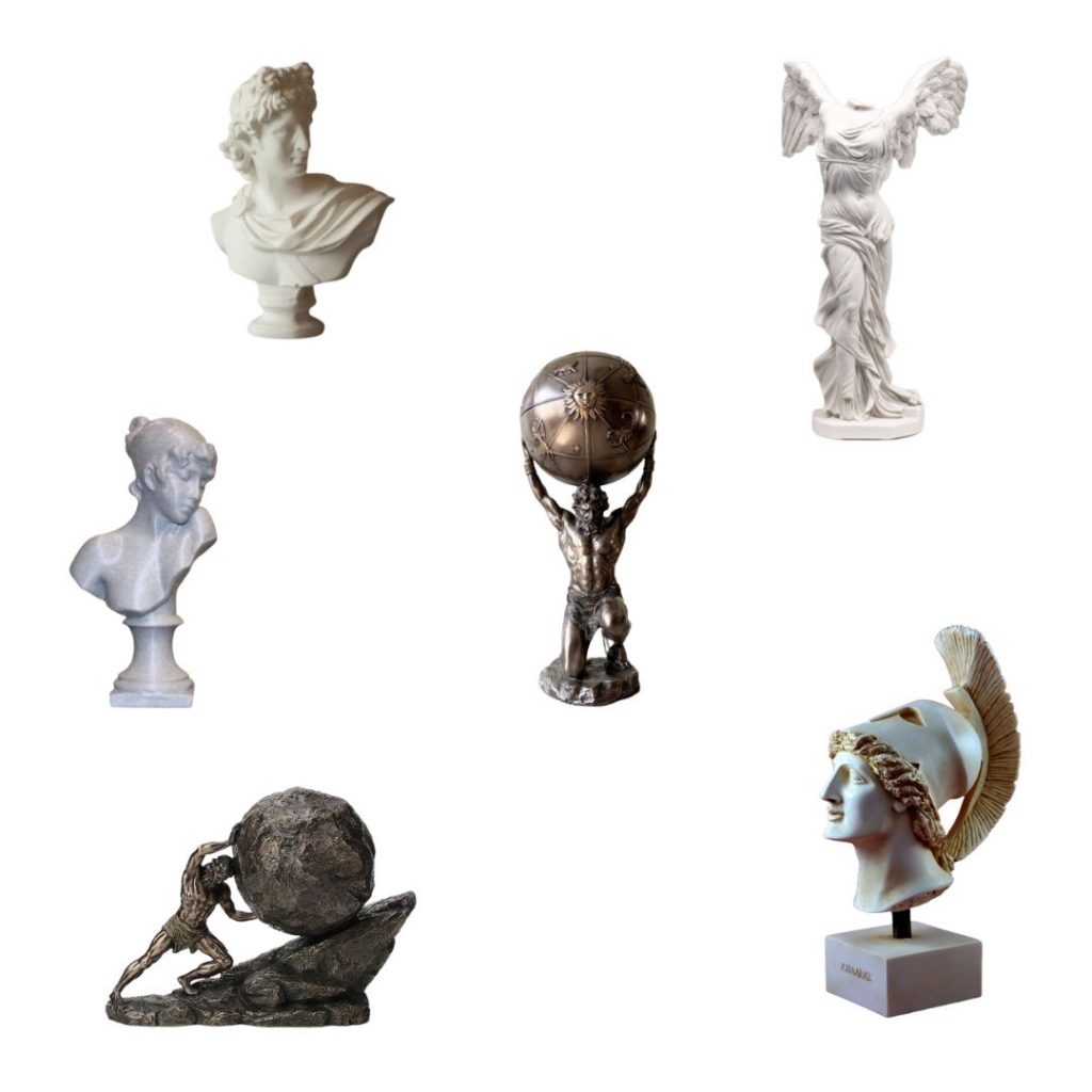 Mythology sculptures